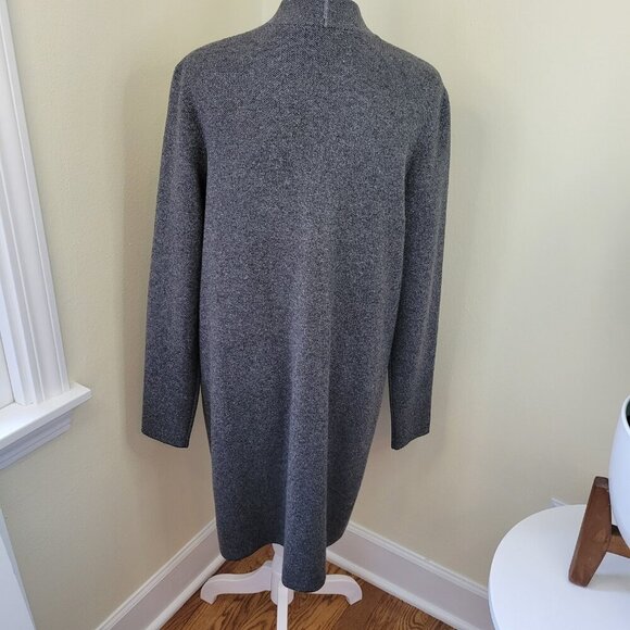 J. Jill Gray Sweater Button Closure Front Pockets Long Cardigan Women's Size S - Picture 6 of 15